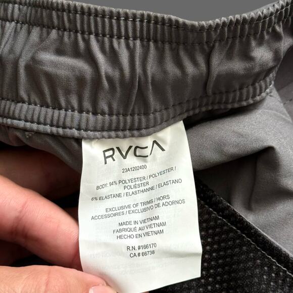 RVCA Kevin EW Men's Jogger Pant Charcoal Gray Size XL NWT 23A1202400 - Picture 5 of 9